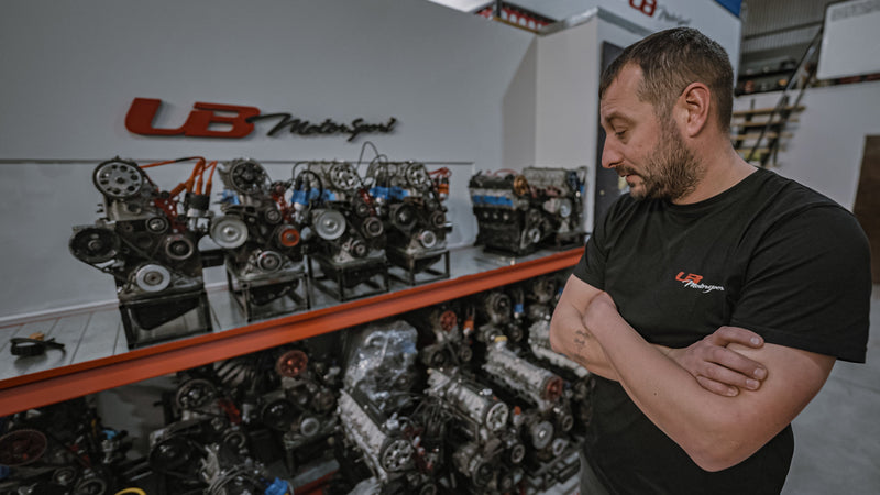 Ulises Bertone, a Turismo Pista Class 3 engine builder, at his UB Motorsports workshop.