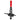 LANCIA GEARBOX LEVER ORIGINAL SYSTEM - RED KNOB