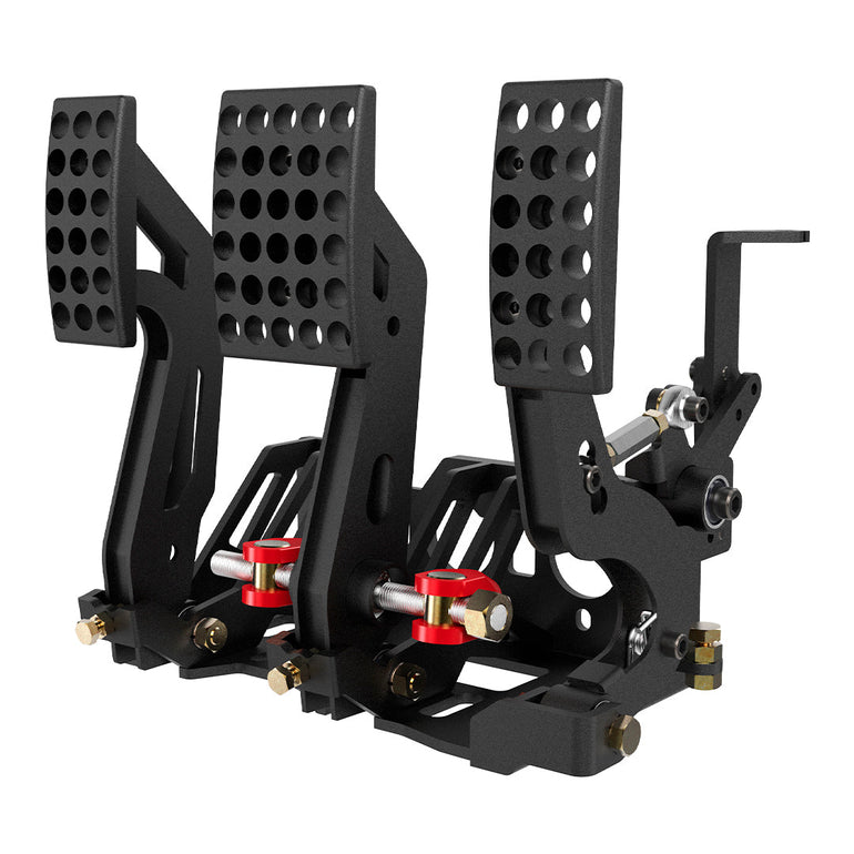 RACING FLOOR-MOUNT PEDAL ASSEMBLY – 2 BRAKE MASTER CYLINDERS