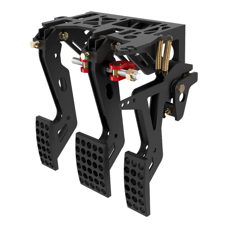 TOP-MOUNT FORWARD-FACING PEDAL ASSEMBLY – 2 BRAKE MASTER CYLINDERS