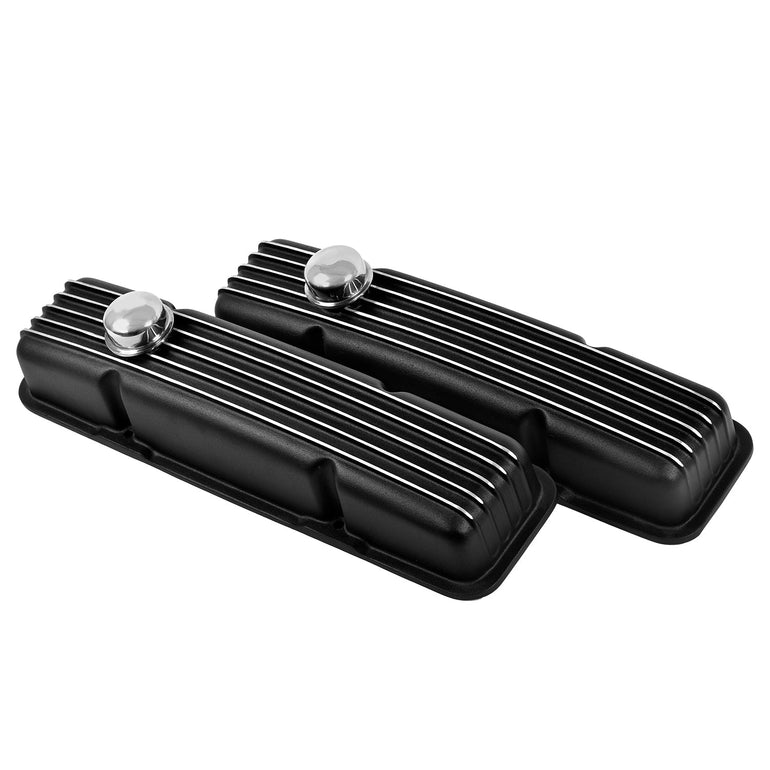 SMALL BLOCK CHEVROLET CLASSIC BLACK VALVE COVERS