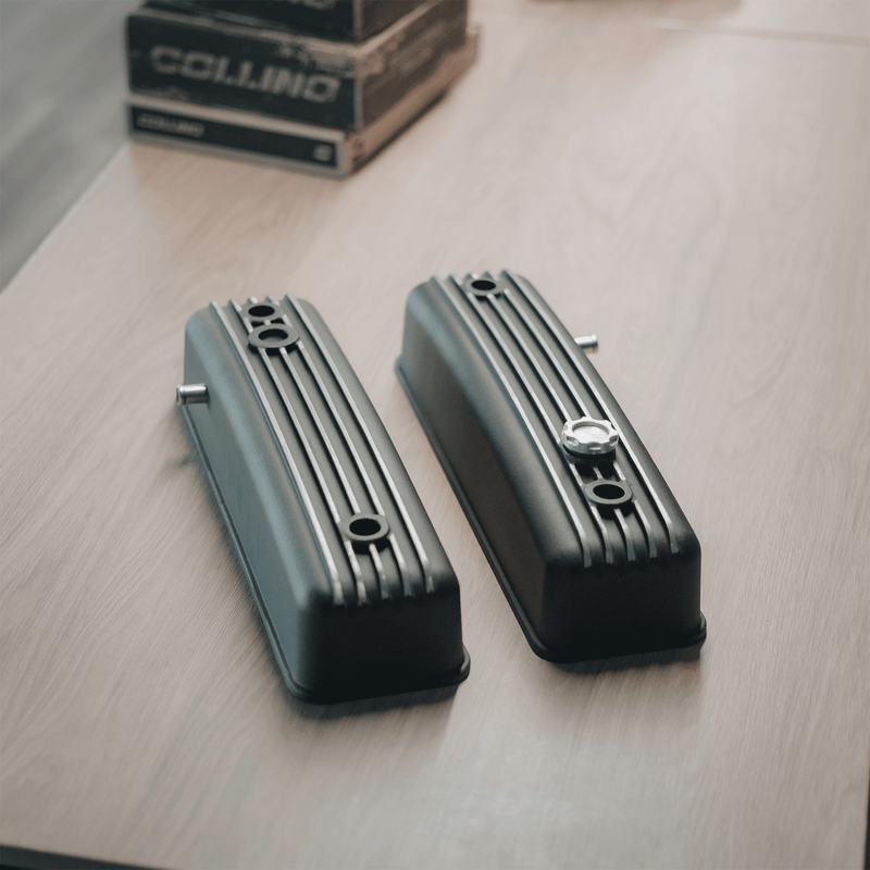FORD V8 Y-BLOCK CLASSIC ALUMINUM VALVE COVERS - photo 1