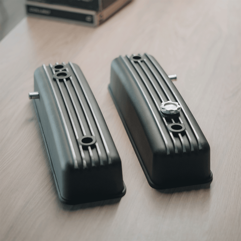 FORD V8 Y-BLOCK CLASSIC ALUMINUM VALVE COVERS - photo 2