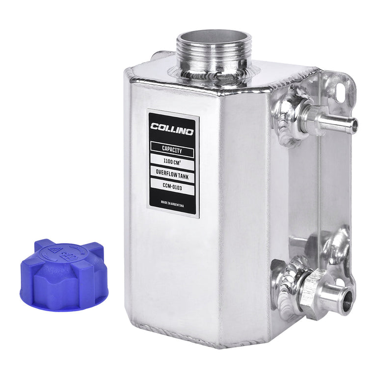 Universal Aluminium Coolant Overflow Tank – Polished Prismatic