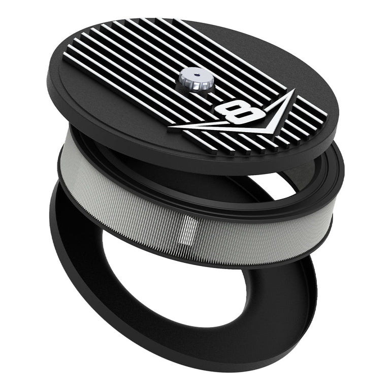 CAST SERIES V8 AIR FILTER - 10" X 2 1/2" ROUND