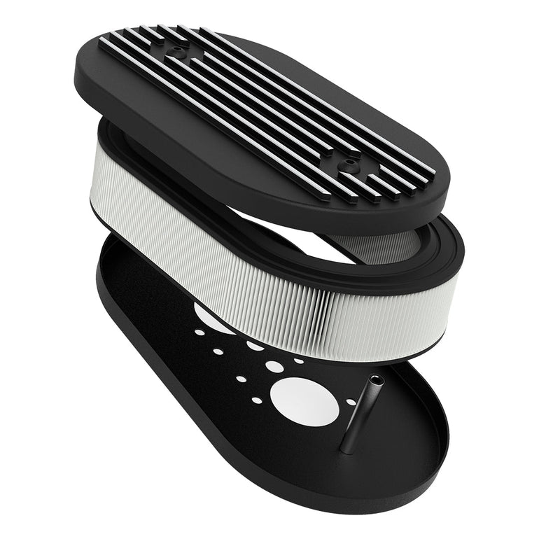 CAST SERIES ALETEADO AIR FILTER - OVAL X 2 1/2"
