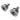 STEEL MASSES REAR MIDGET C TIPS FOR ROD BOL X 2 UNITS