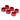 KIT 6 RED ALUMINUM BUSHINGS + 6 MM SCREWS