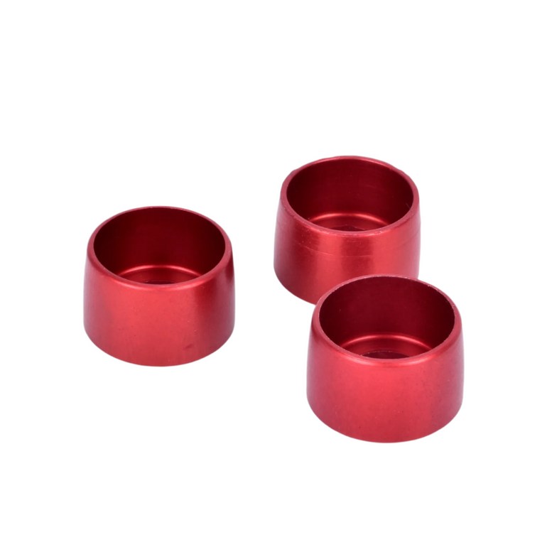 STEERING WHEEL ANODIZED ALUMINUM BUSHINGS 8 MM BOLT. X 3 UNITS.